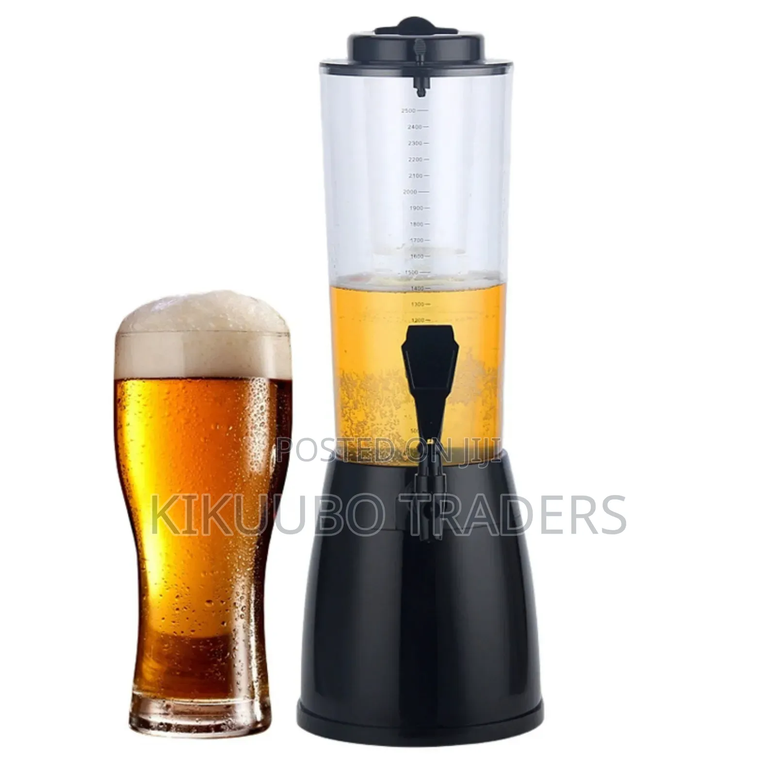 Beer-Tower Drinks Beverage Dispenser With Tap