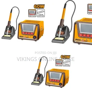 Ingco Digital Display Soldering Station 60w - Orange / Black