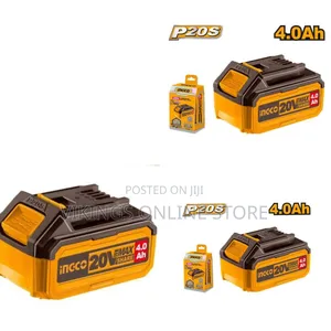 Ingco Lithium-Ion Battery Pack 20v 4.0ah - Orange/Brown