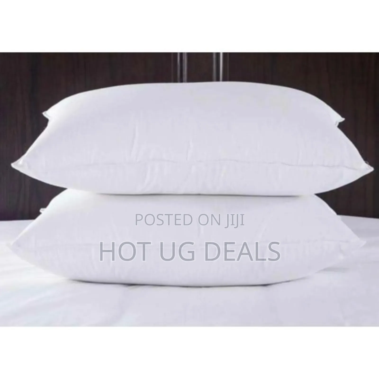 6*6 1 Flat, 1 Fitted Bedsheets, 4 Pillowcases & 2 Fibre Pillows-white