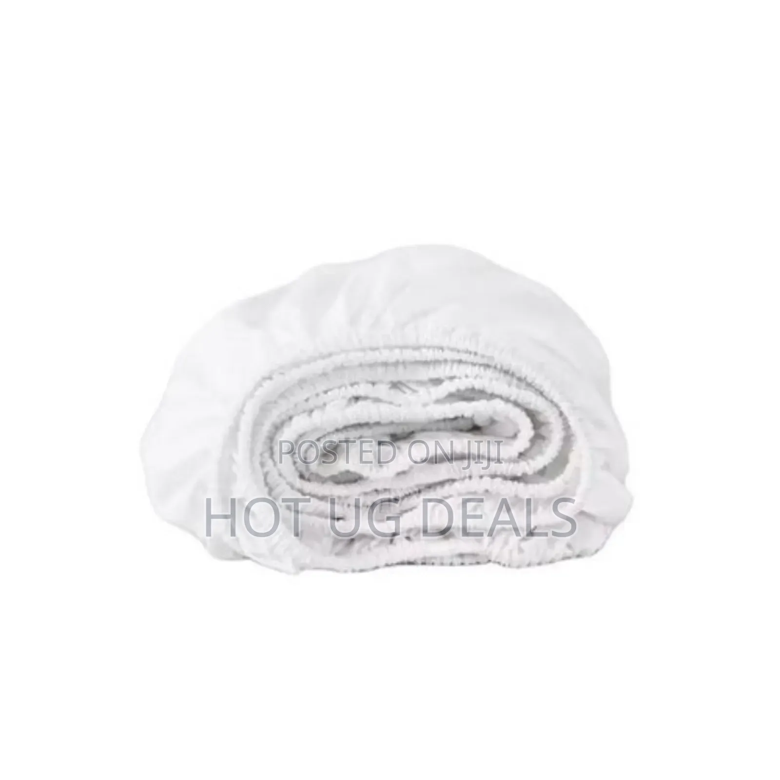 6*6 1 Flat, 1 Fitted Bedsheets, 4 Pillowcases & 2 Fibre Pillows-white