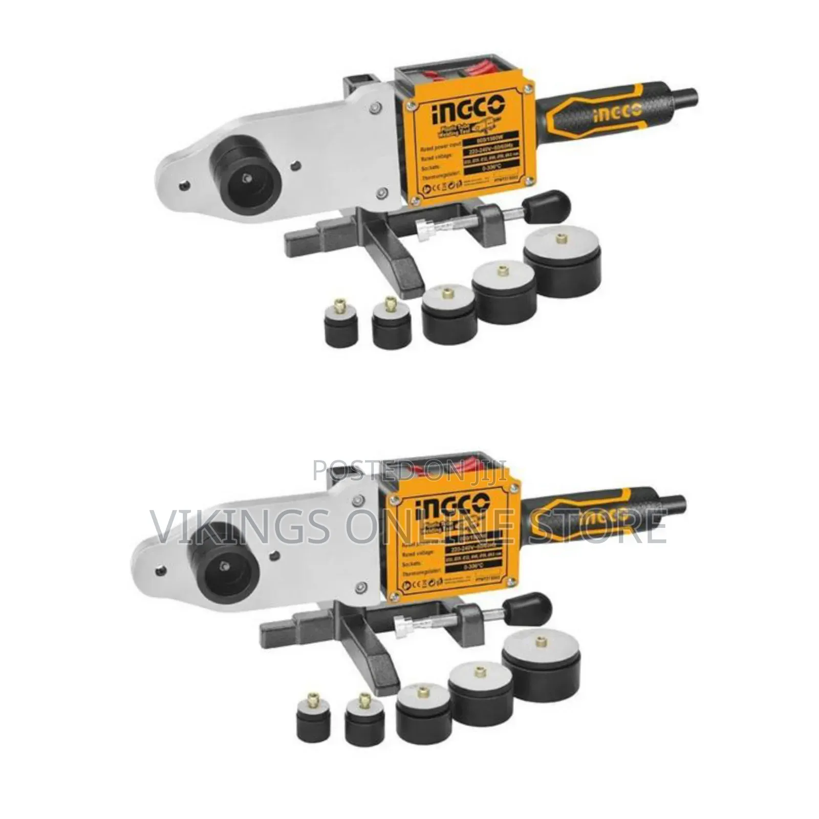 Ingco Polyfusor 1500 W 6 Dies Soldering Iron Set for Polypropylene