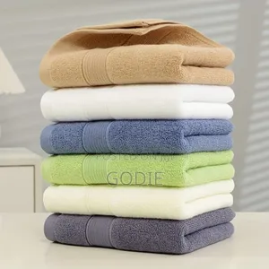 Generic Solid-Color Cotton Bath and Hand Towels.