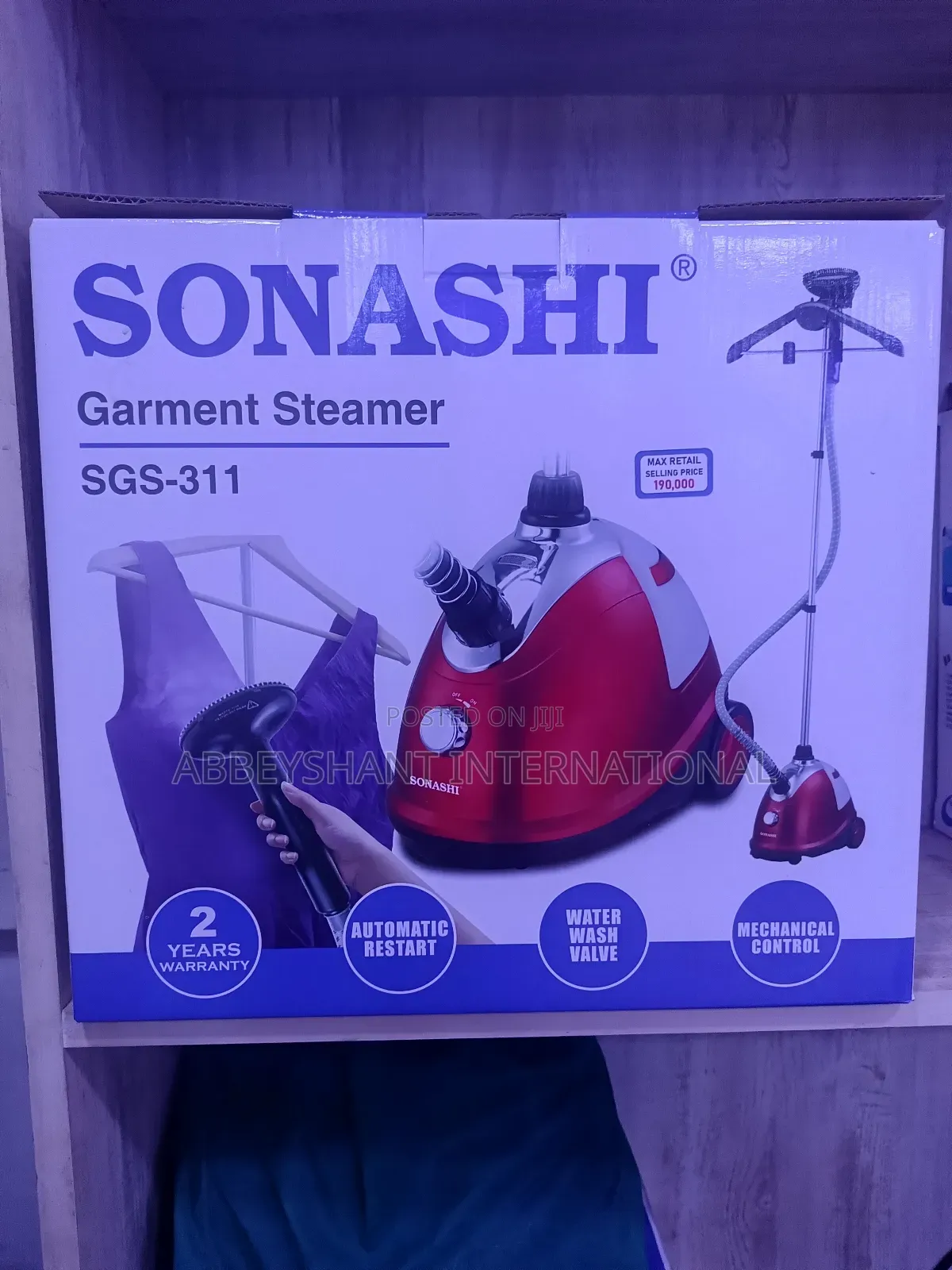 Sonashi 1.8l Tank Garment Steamer