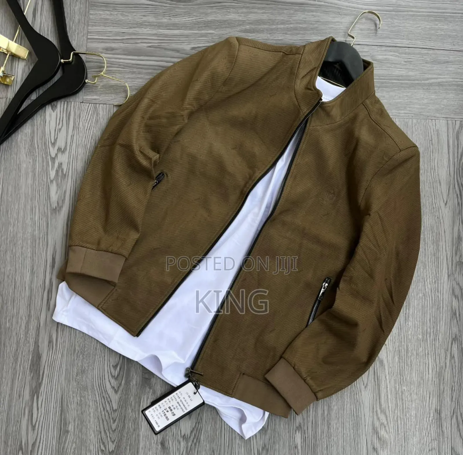 Allen Solly Brown Solid Bomber Jacket