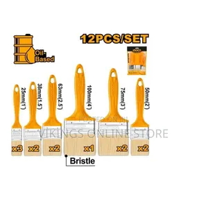 Ingco 12 Pieces Paint Brush Set - Orange