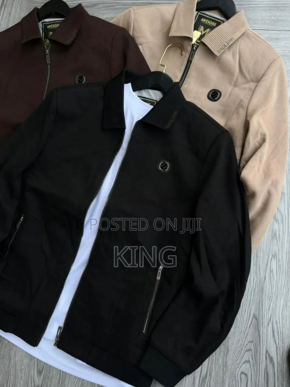Cotton-Blend Caban Collar Jacket