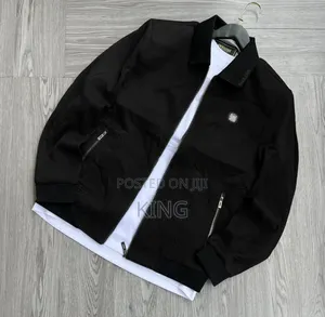 Cotton-Blend Caban Collar Jacket