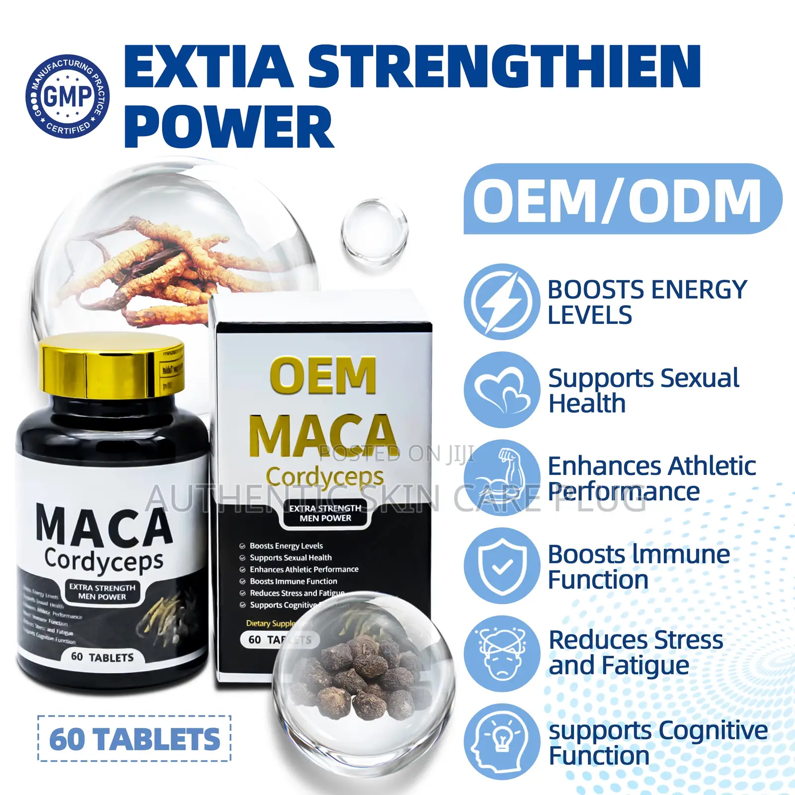 Duozi Pure Maca Cordyceps Tablets Men Supplement