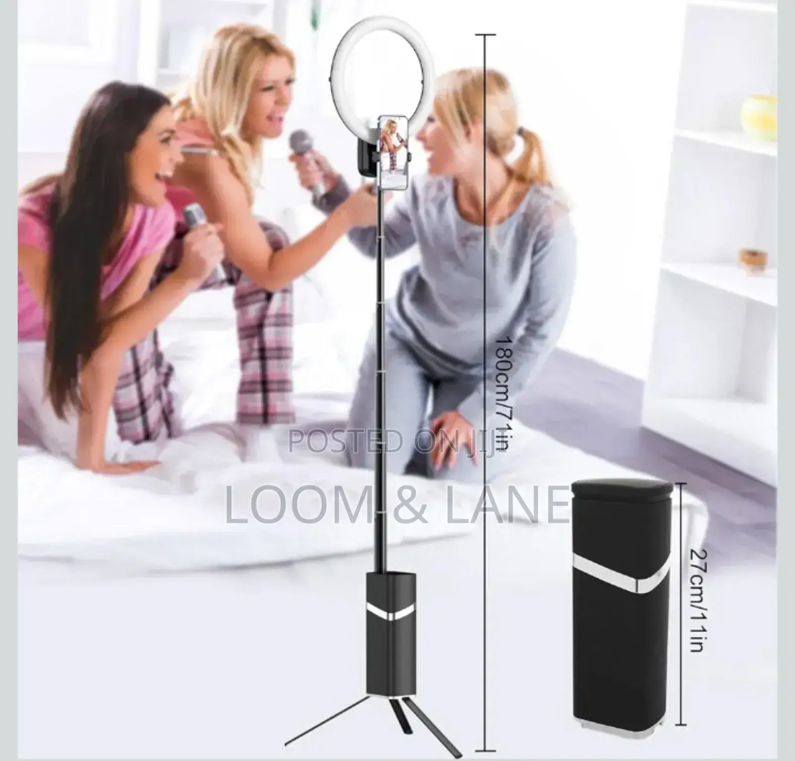 10inch Portable Foldable Rechargeable Ring Light