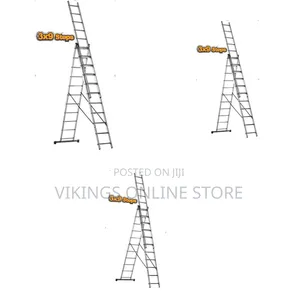 Ingco Double Side Ladder Hlad03391 - Silver