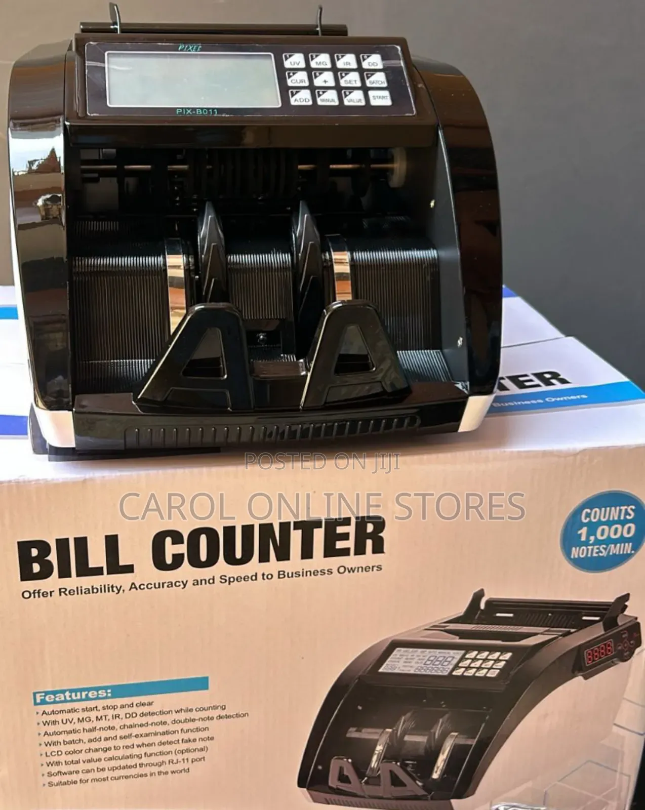 Pixel Bill Counter Machine With Fake Money Detector