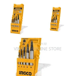 Ingco 5pcs Screw Extractor Set - Orange
