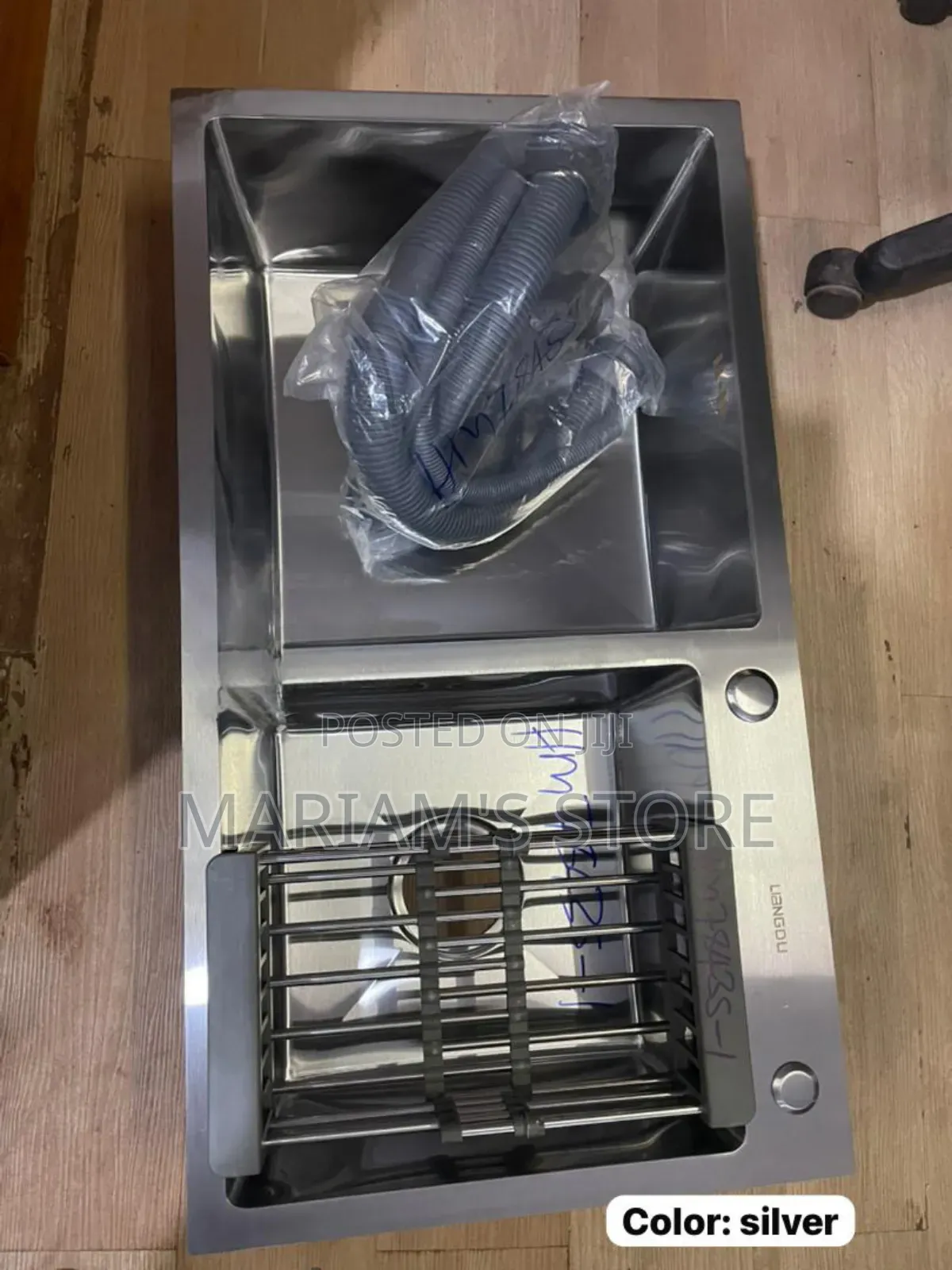 Kitchen Sink Grey Black Double Bowl