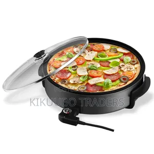Electric Pizza Pan With Lid, Multi-Function, Non-Stick Coating,