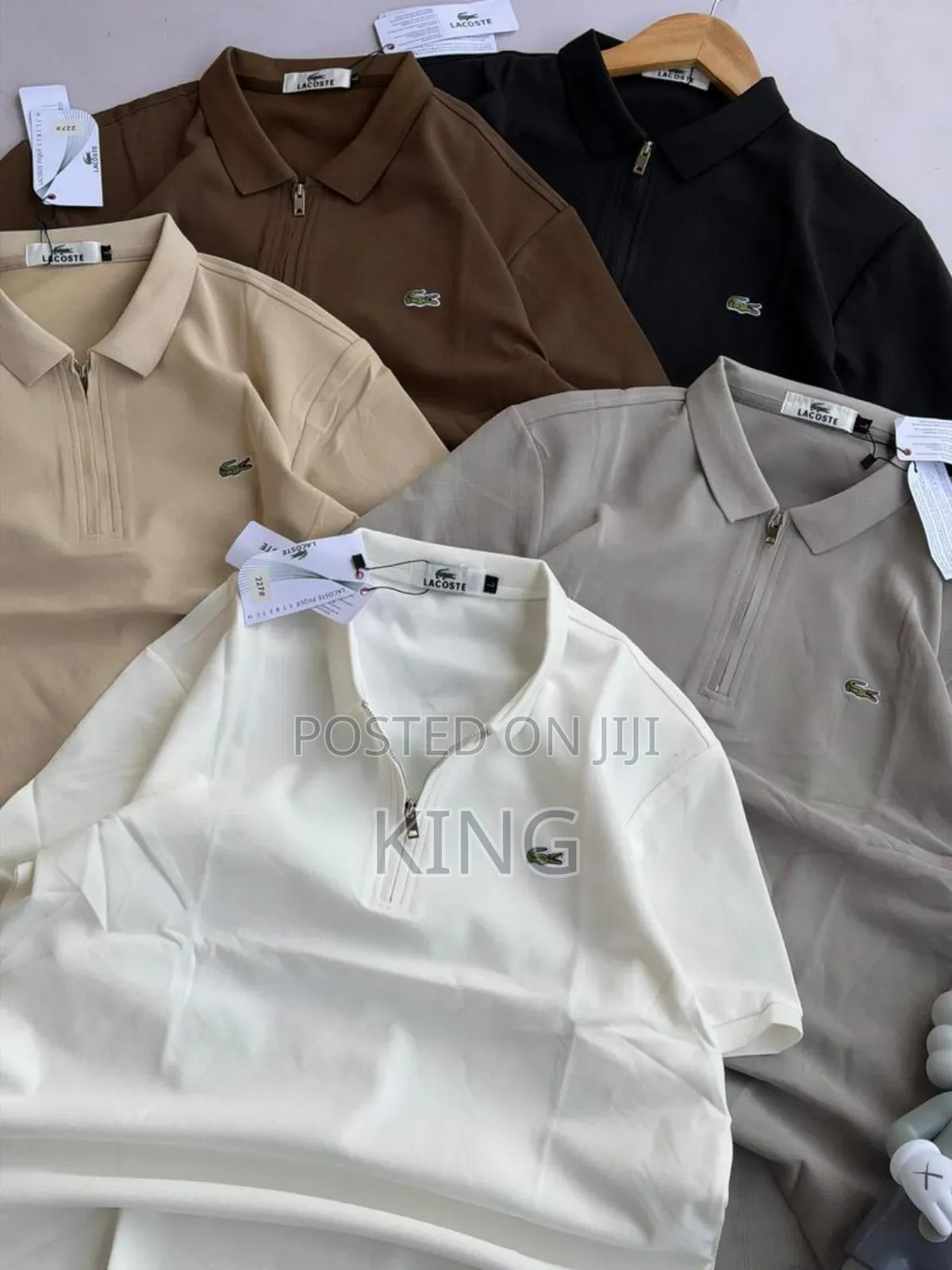 Lacoste Zipper-Front Polo Shirt