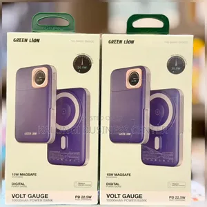 Magsafe Wireless Power Bank Green Lion Volt Gauge 10000mah Power Bank