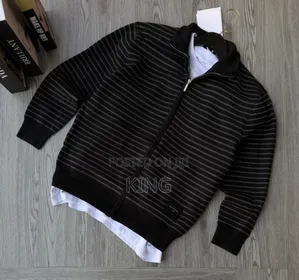 Stripes Down Zip Sweaters