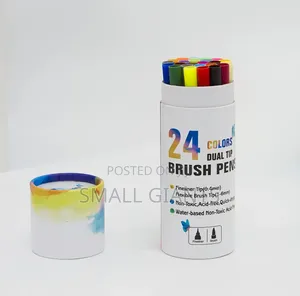 24 Colors Dual Tip Brush Pens