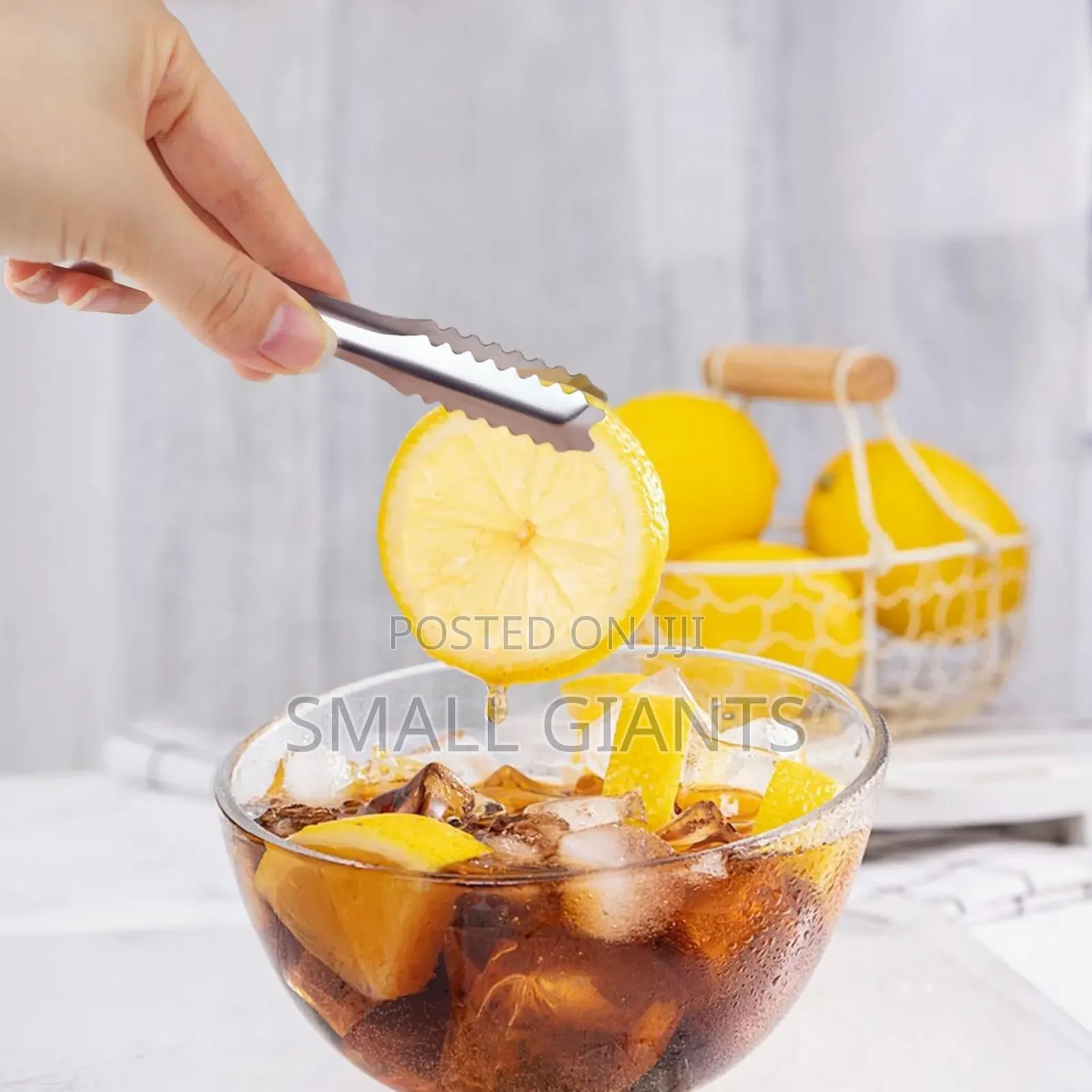 2pcs Stainless Steel Multifunctional Ice Cube Tongs