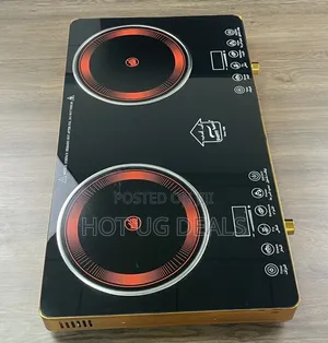2 Burner Infrared Ceramic Induction Cooker Hot Plate Stove -black