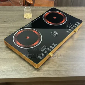 2 Burner Infrared Ceramic Induction Cooker Hot Plate Stove -black