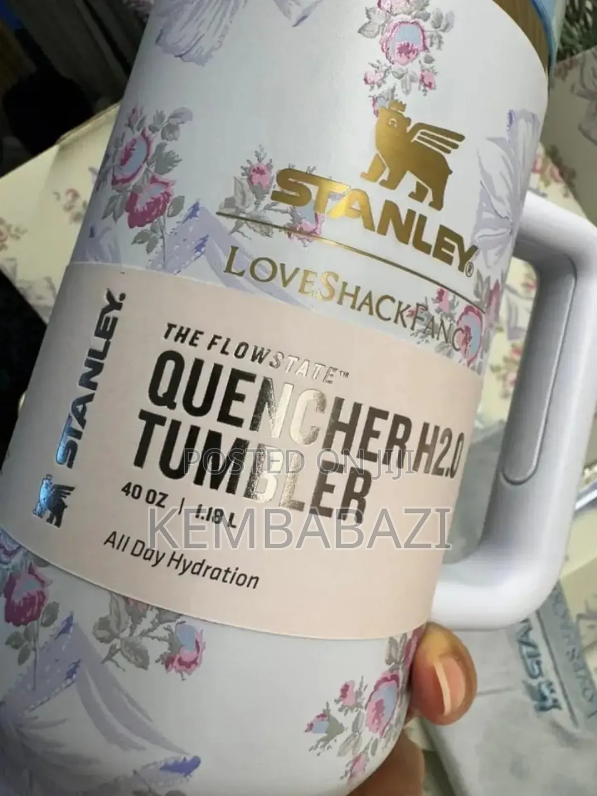 Stanley X Loveshackfancy 40 Oz Flowstate Quencher H2.0 Tumbler.
