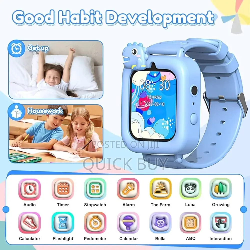 Kids Smart Watch With Camera Games