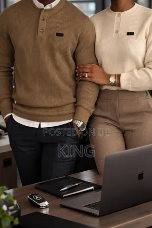 Quarter Button Crew Sweaters
