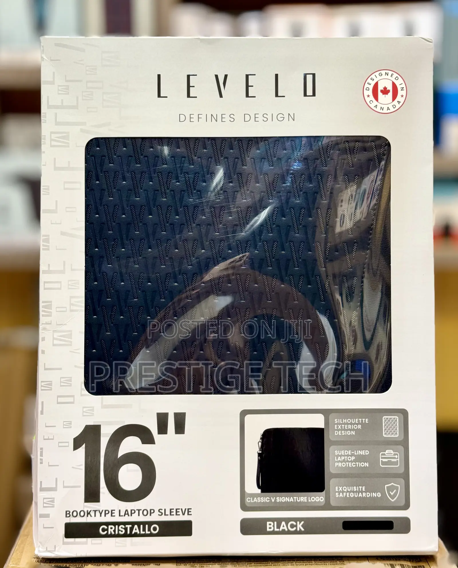 Levelo Cristallo Booktype 16 Inches Laptop Sleeve Bag