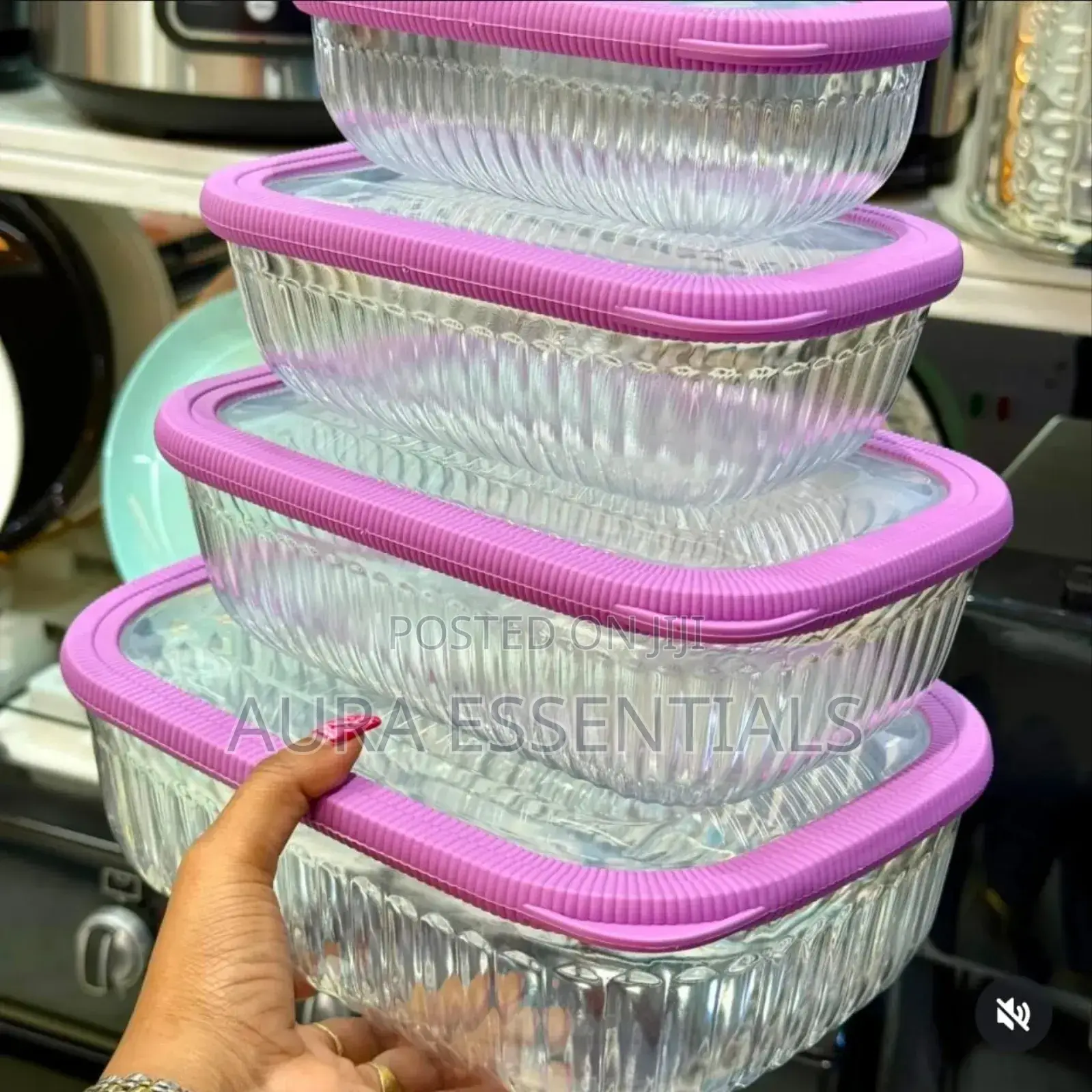 4pcs Airtight Multifunctional Fridge Organizer Containers