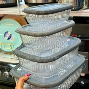 4pcs Airtight Multifunctional Fridge Organizer Containers
