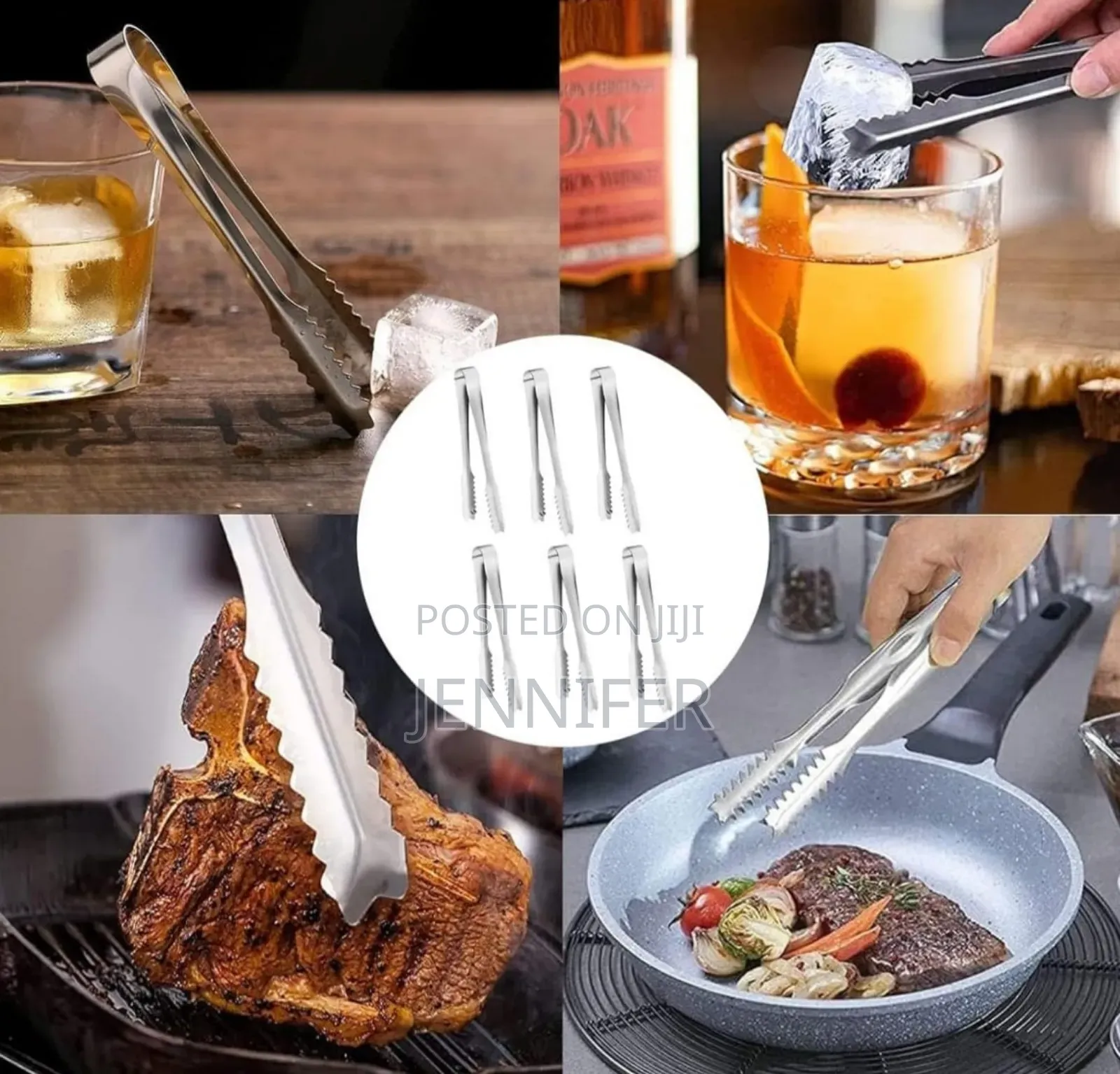 2pcs Ice Cube Tongs