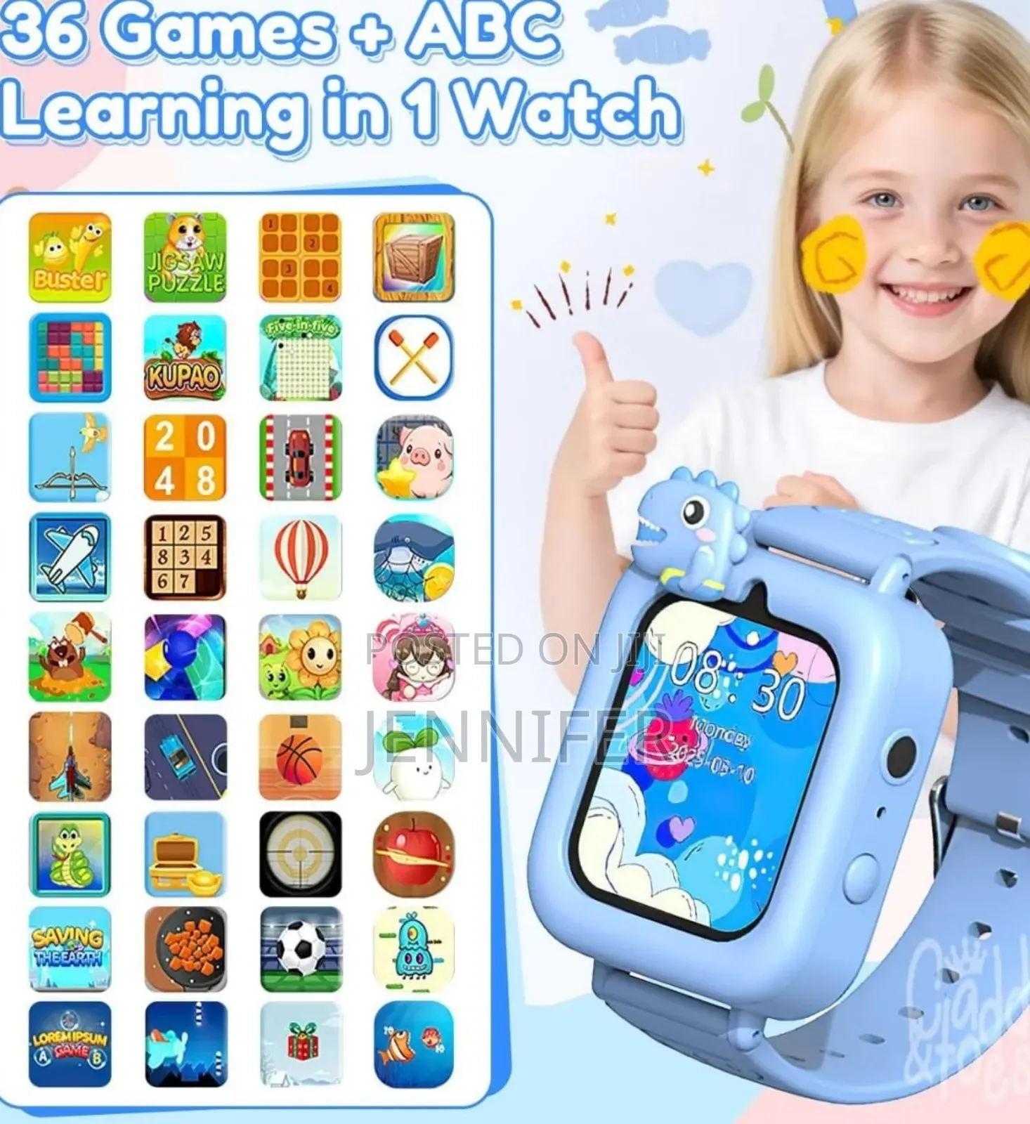 Kids Smart Watch With Camera Games