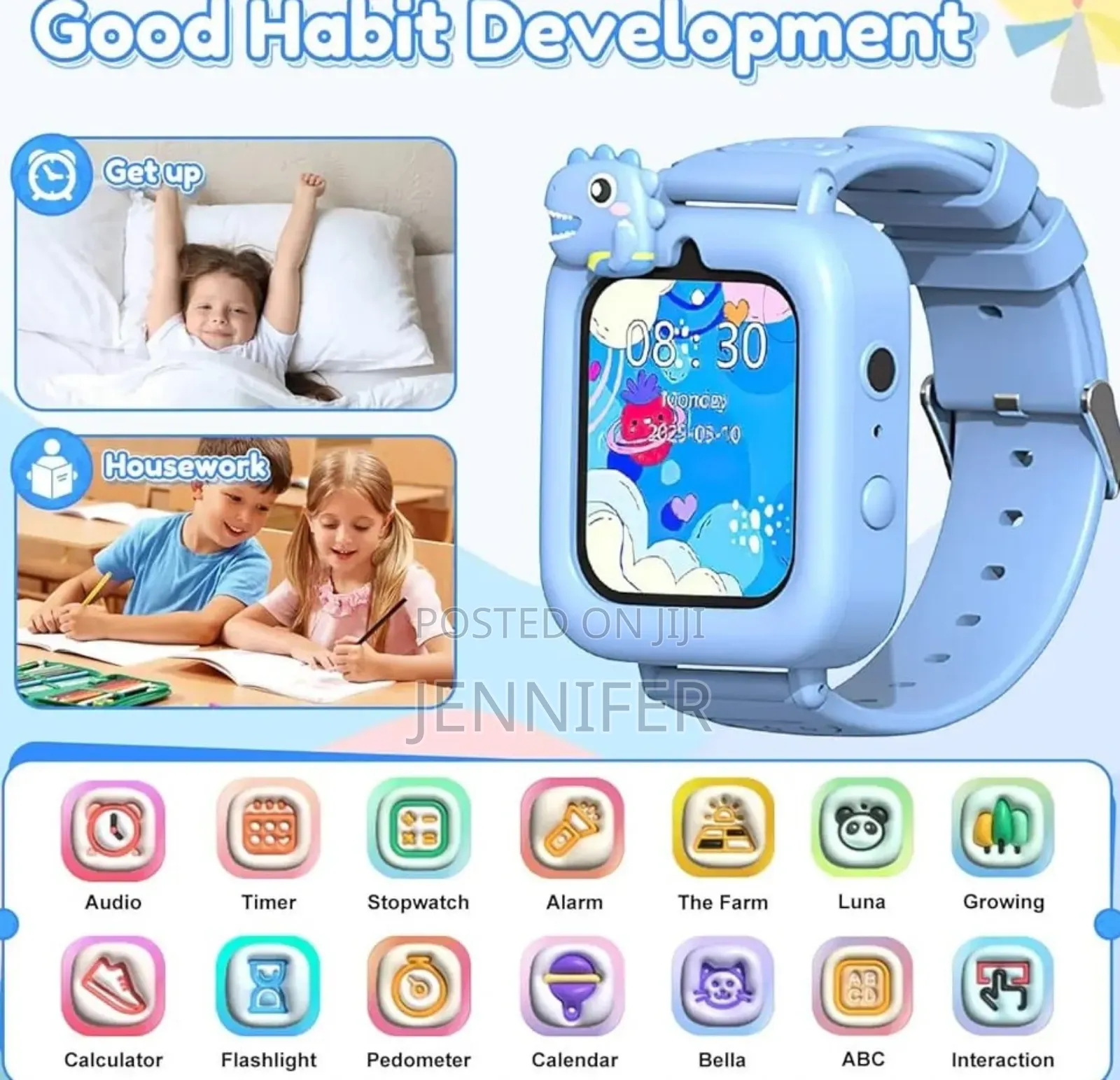 Kids Smart Watch With Camera Games