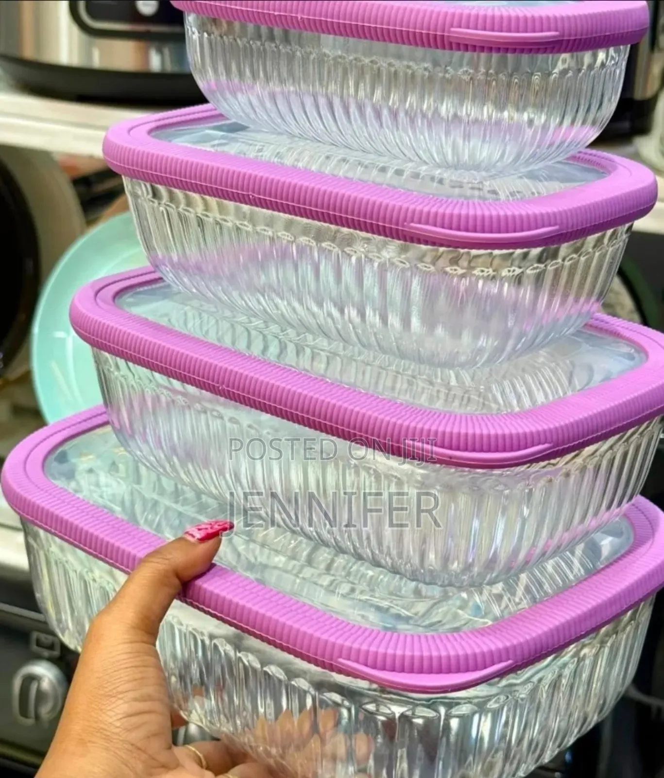 4pcs Airtight Multifunctional Fridge Organizer Containers