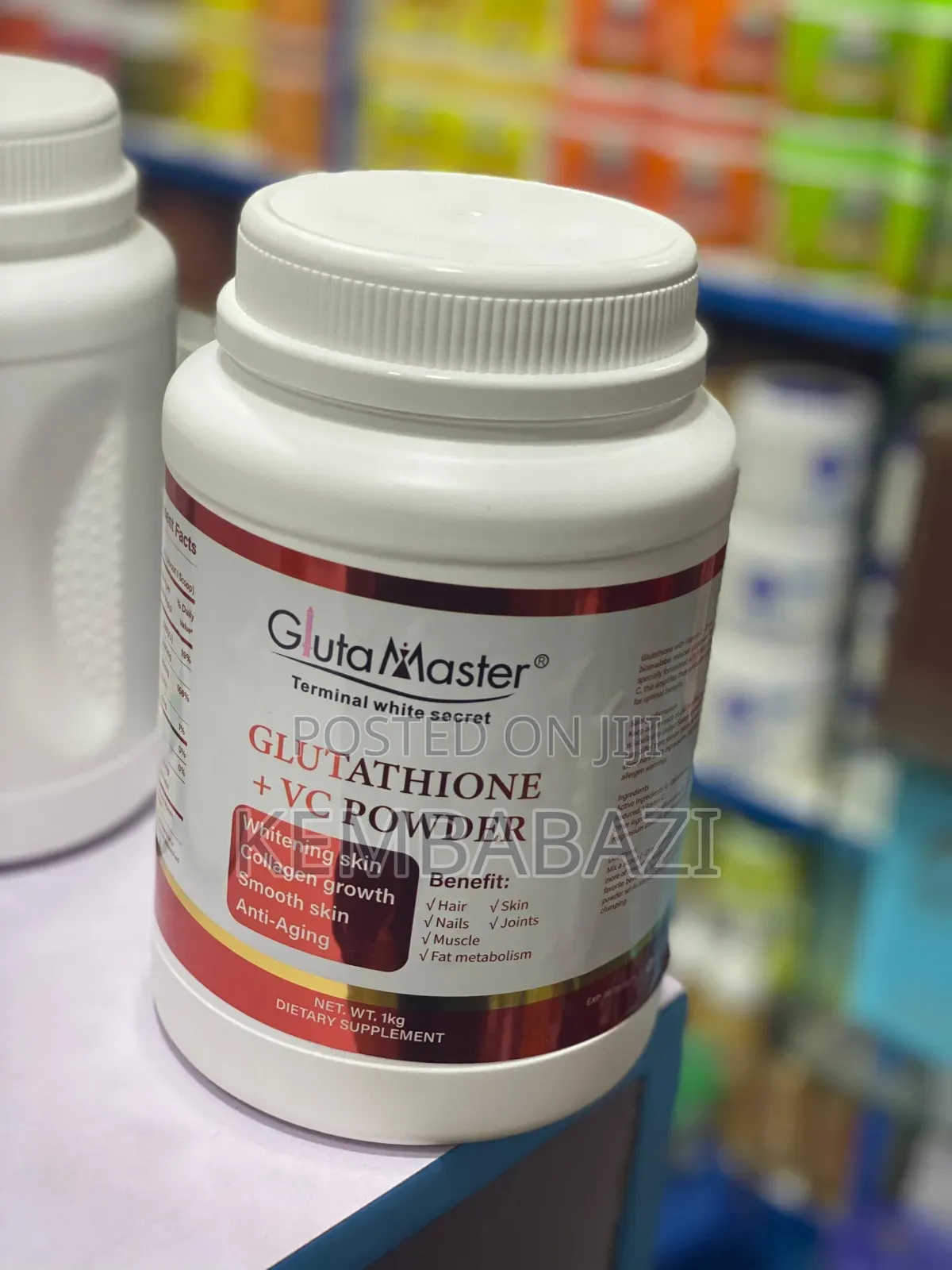 1kg Gluta Master Terminal White Secret Dietary Supplement Powder.