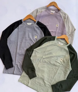 Waffle-Textured Long-Sleeve Tees