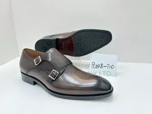 Men Leather Shoe /Single Monk Strap