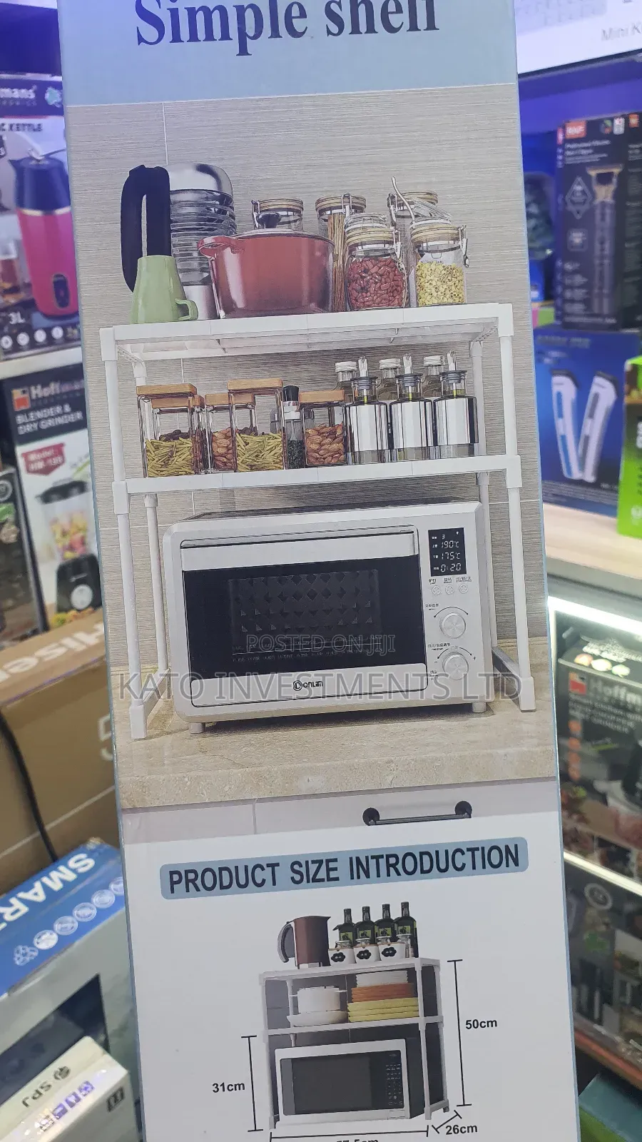 Simple Microwave Shelf-storage Rack