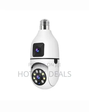 Double Lens Wireless Bulb Camera Wifi Outdoor With Motion Detection