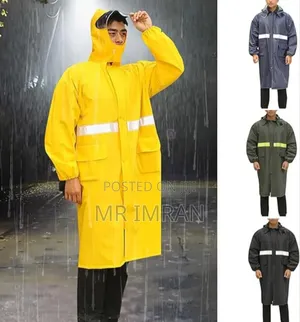 Long, Olive Green Raincoat
