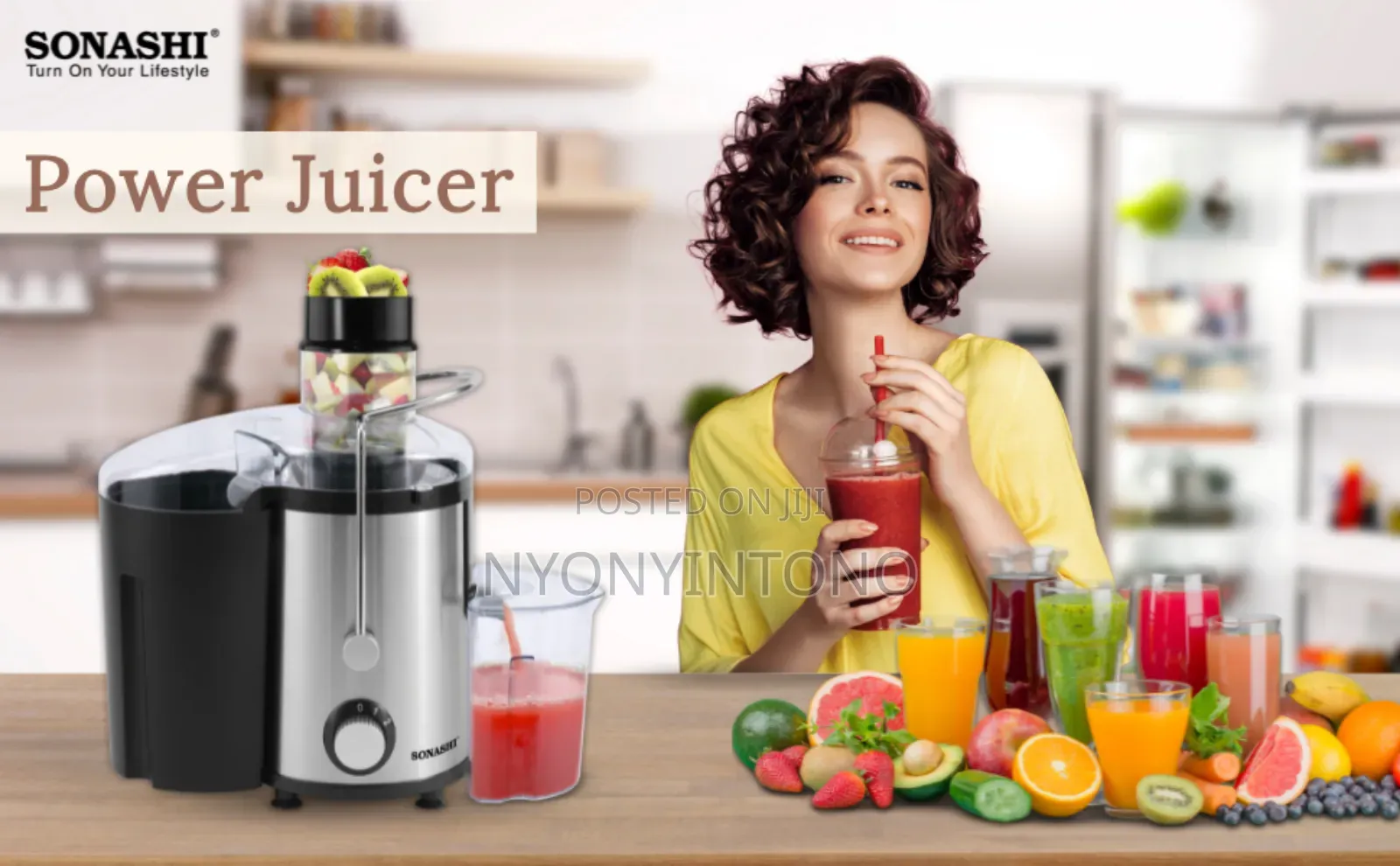 Sonashi Stainless Steel Juicer Spj501n