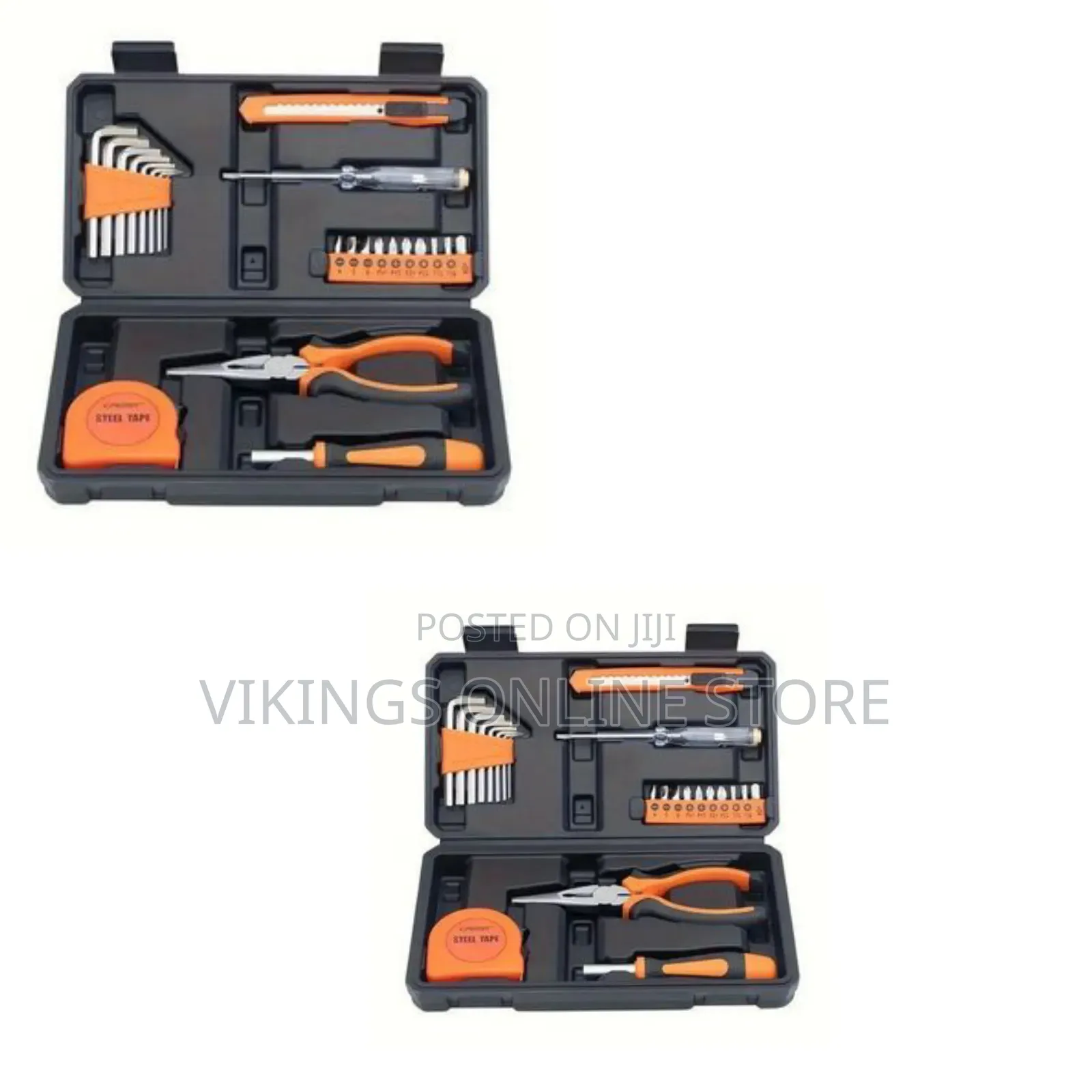 Timbutus 23pc Hardware Tool Home Repair Tools Set With Plastic Toolbox