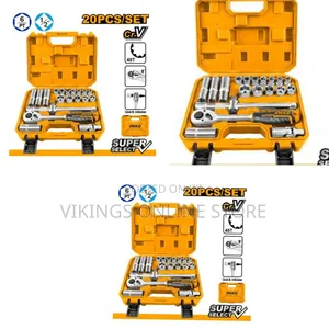 Ingco Socket Set 1/2" (20 Pcs) Hkts12201 - Orange