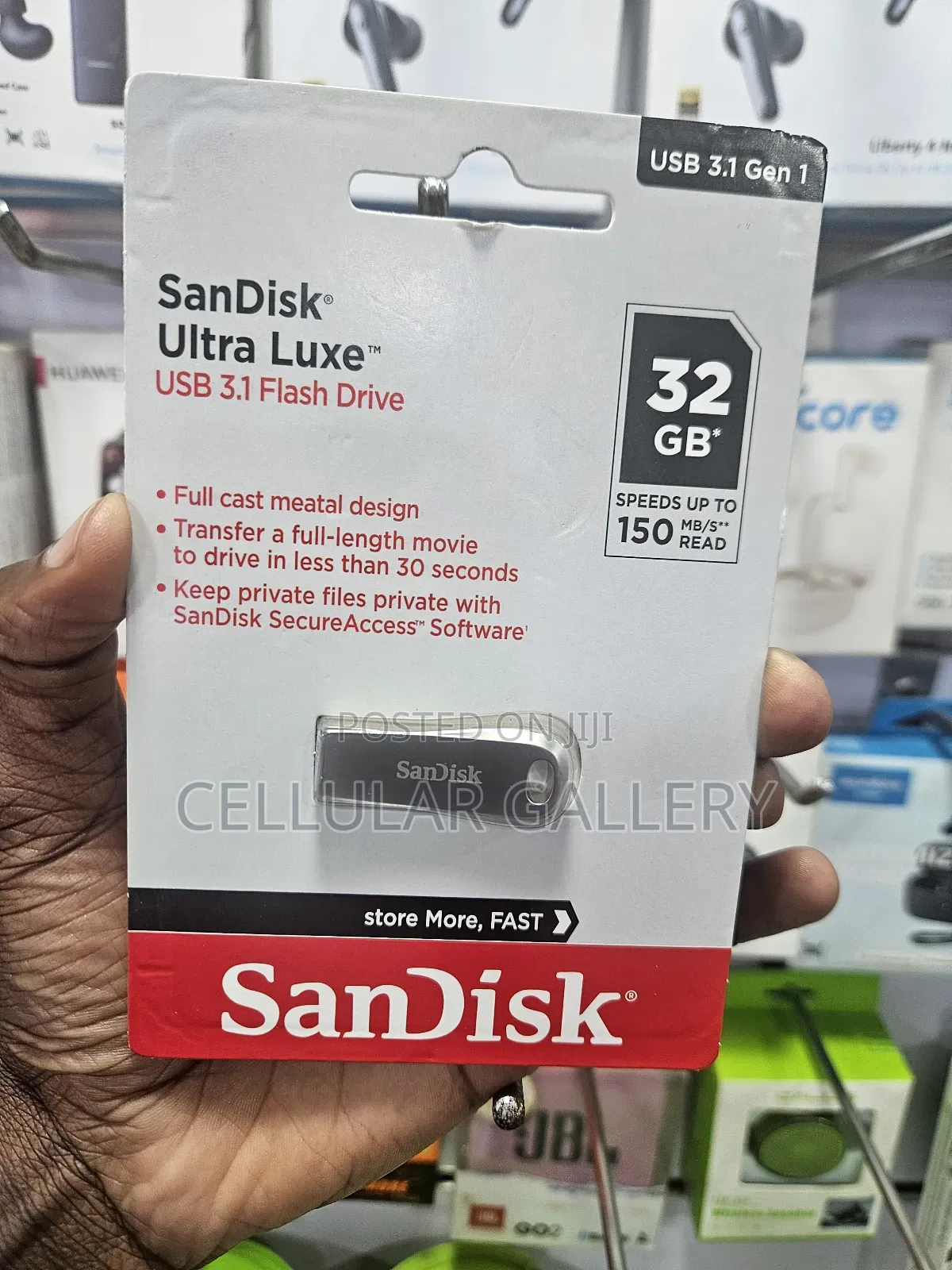 Usb 3.1 Flash Drive Sandisk 32gb Metallic