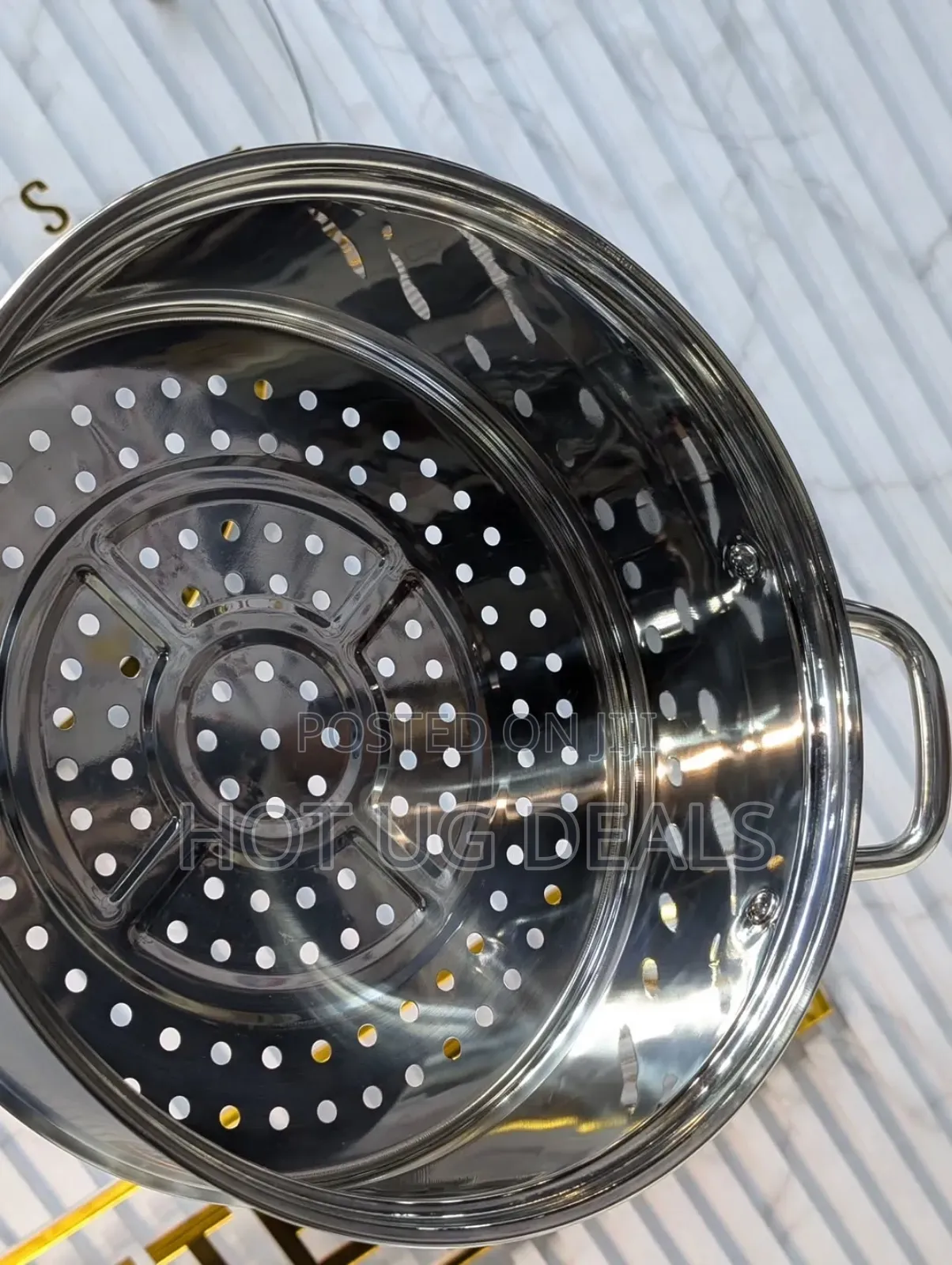 3-tier Stainless Steel Food Steamer With Timer 32cm -. Silver