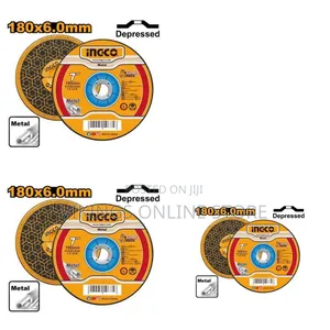 Ingco Abrasive Metal Grinding Disc 180x6.0mm - Orange