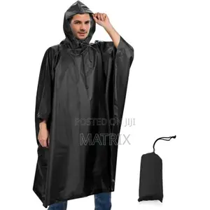 Rain Poncho Multifunctional Waterproof Raincoat With Hood for Adult