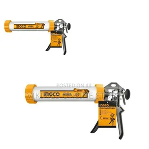 Ingco Aluminium Caulking Gun 12" - Orange / Silver